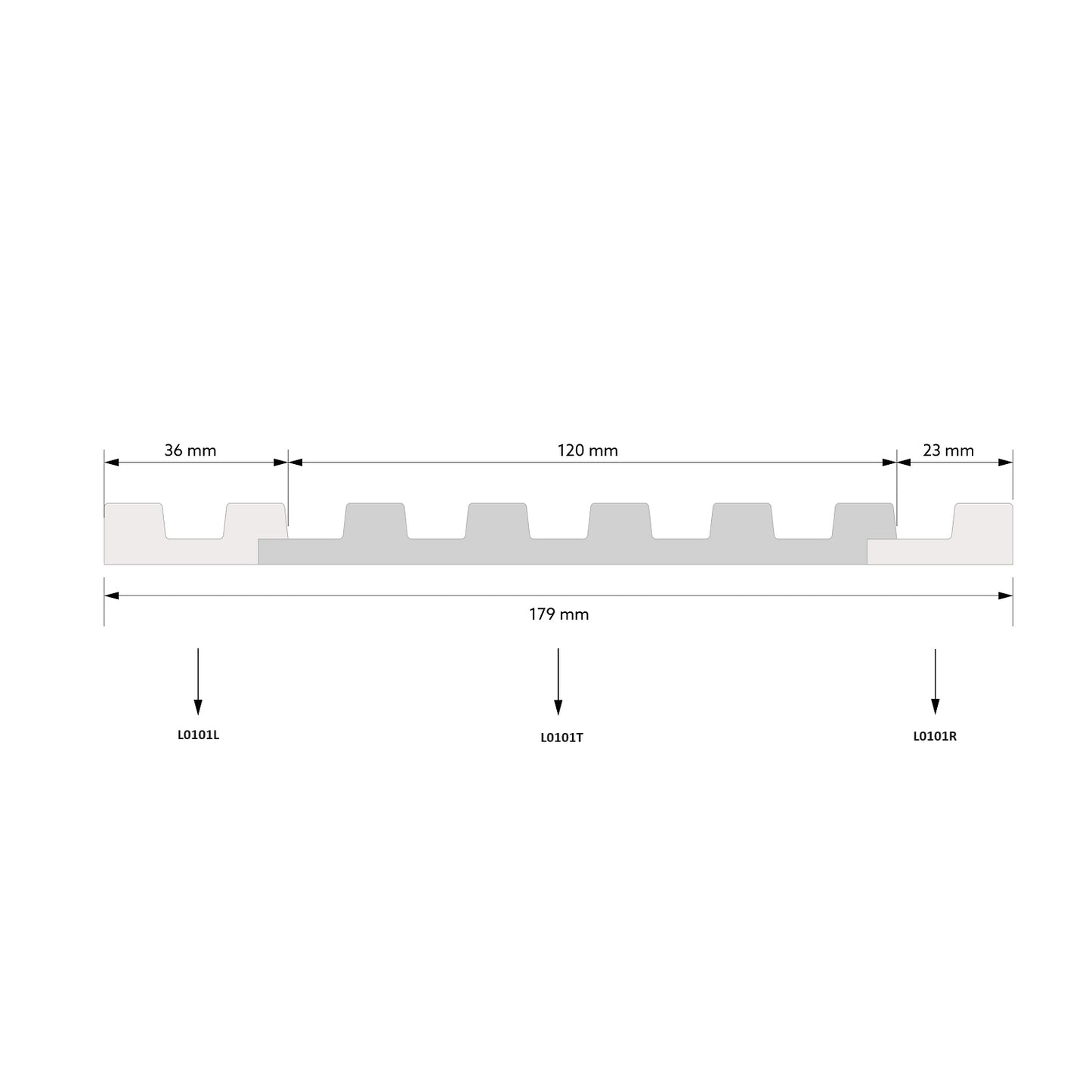 3D Väggpanel L0101R