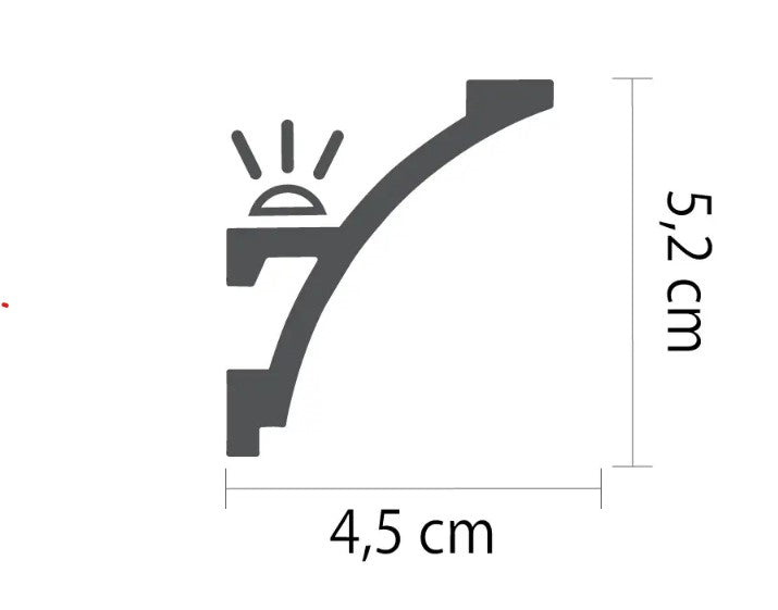 Taklist indirekt ljus HD904