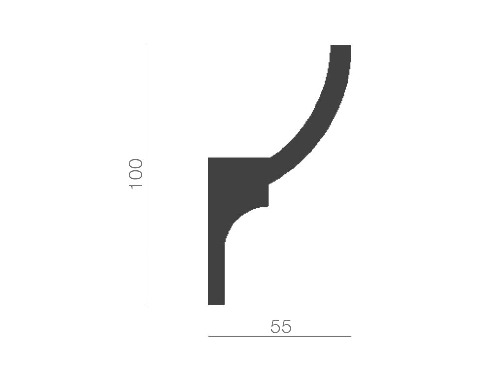Taklist indirekt ljus KF712